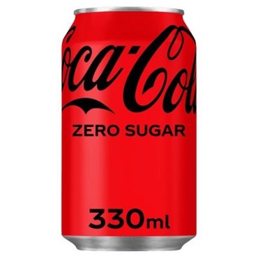 Coca Cola Zero Can 330Ml, 24 Pieces Per Carton
